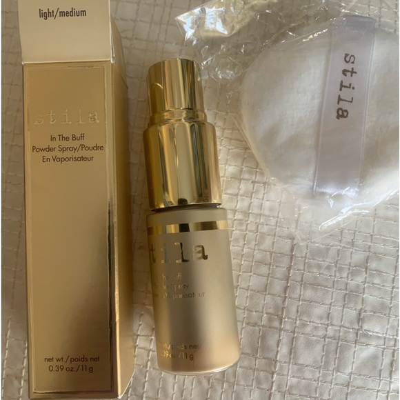 Stila In The Buff Loose Setting Powder Spray & Puff Light - Medium BNIB - Picture 6 of 16